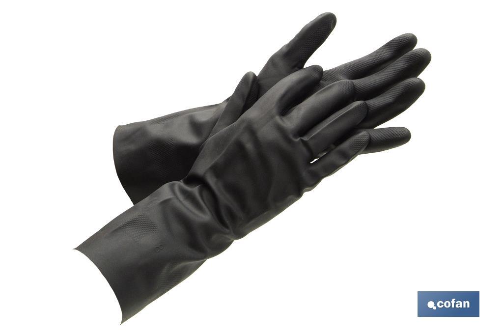 GUANTE NEGRO NEOPRENO 100% T 9