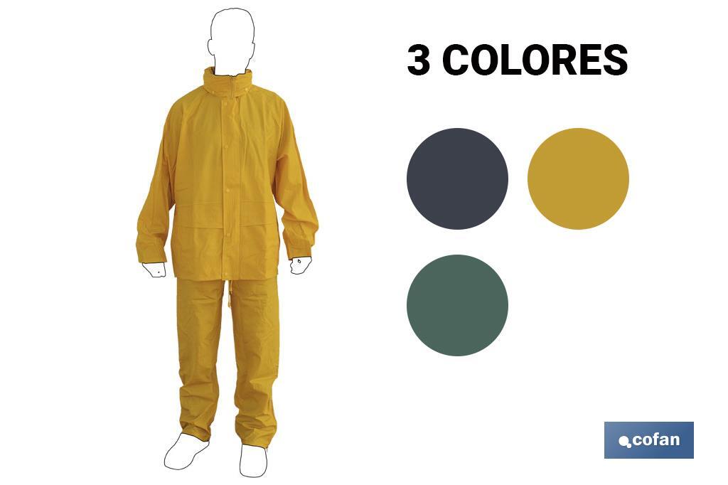 TRAJE DE AGUA PU/PVC VERDE TALLA XXL (PACK: 1 UDS)