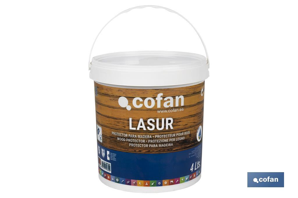 LASUR PROTECTOR AL AGUA PARA MADERA MATE TECA 4 L