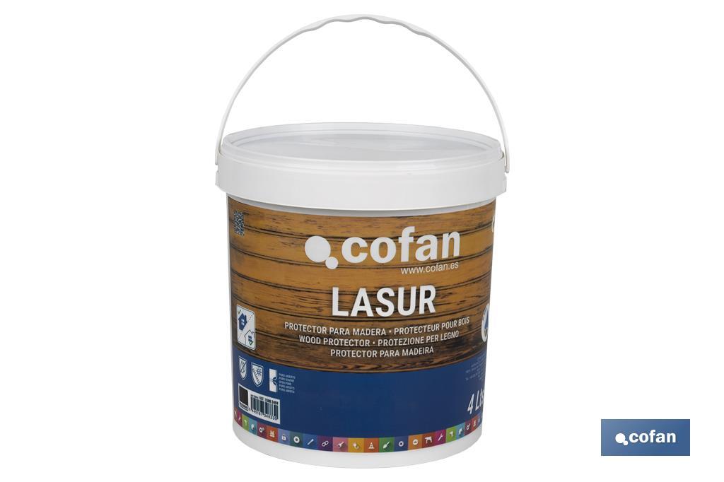 LASUR PROTECTOR AL AGUA PARA MADERA MATE PALISANDRO 4 L (PACK: 1 UDS)