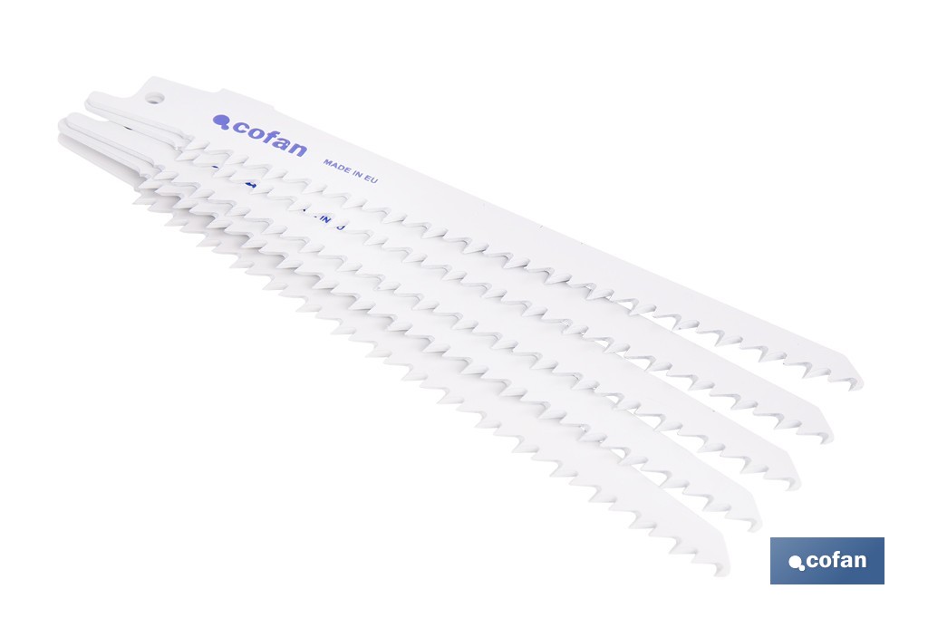 HOJA DE SIERRA DE SABLE (5PCS) HCS 130X6  -  MADERA