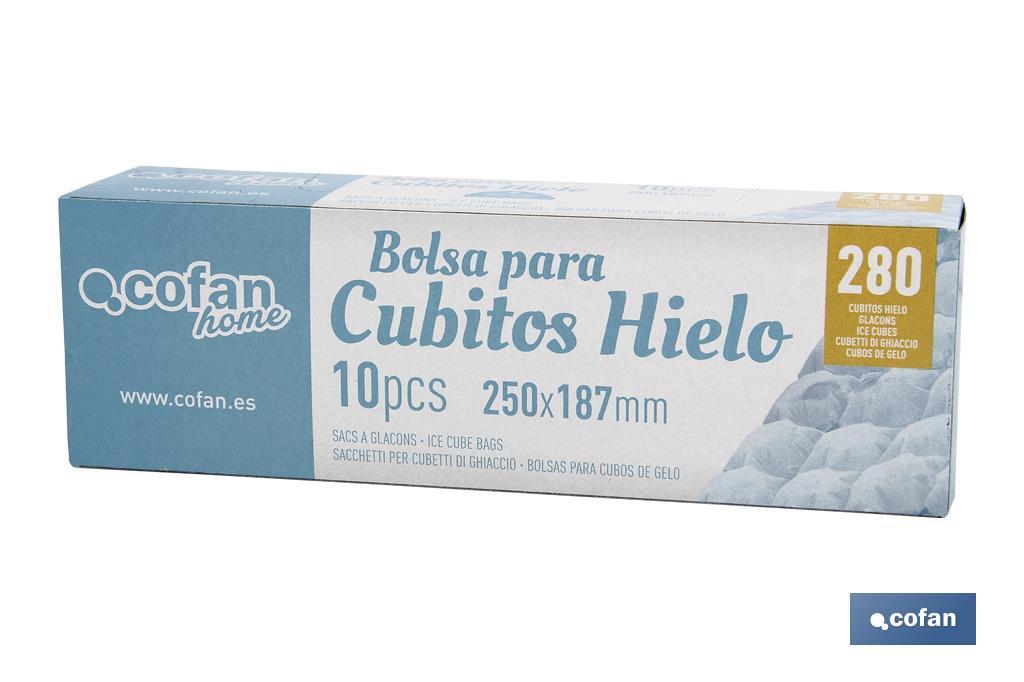 BOLSAS PARA CUBITOS DE HIELO 25X18,7 10 UDS.