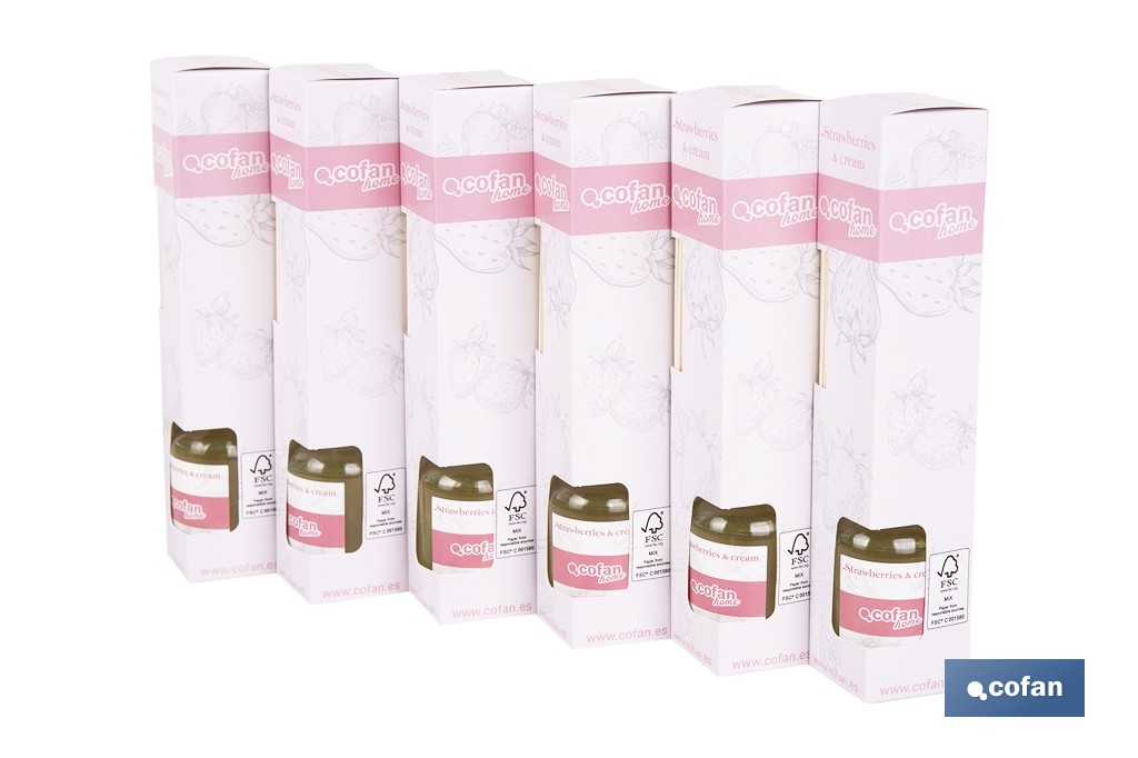 AMBIENTADOR DE VARILLAS STRAWBERRIES AND CREAM 50 ML venta unitaria