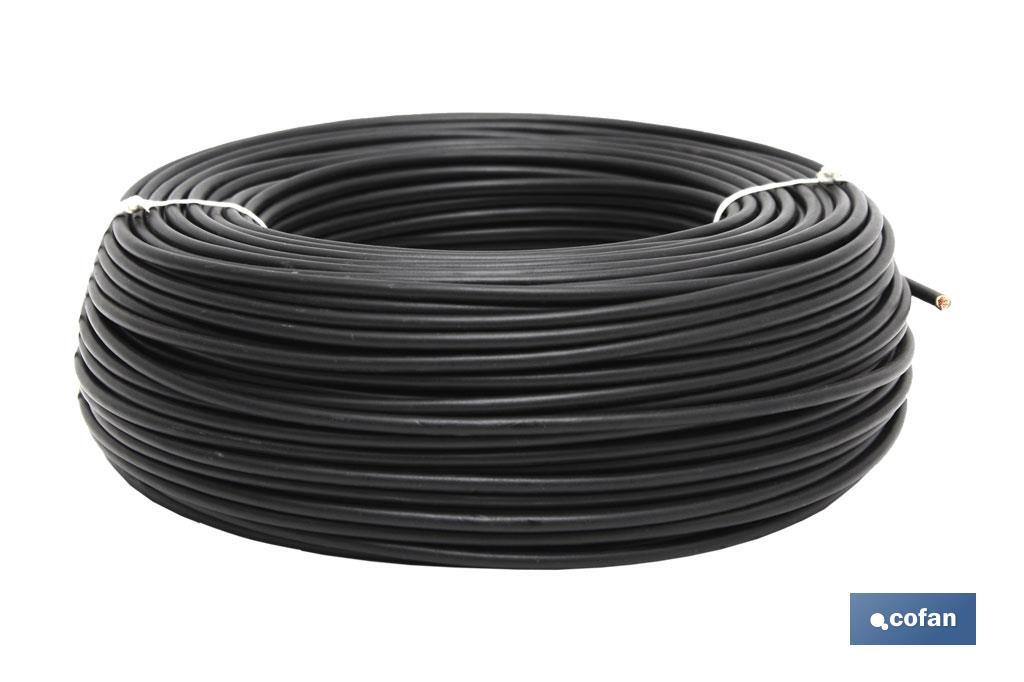 ROLLO CABLE H07V-K 1X1,5MM2 NEGRO (100M)