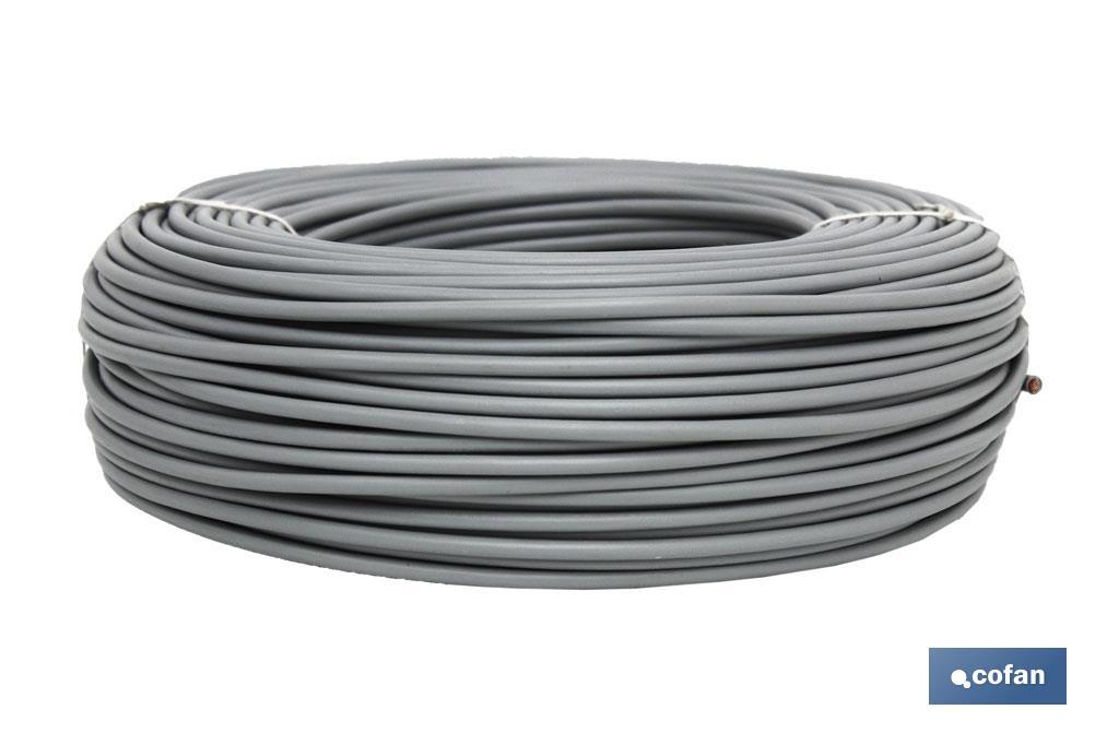 ROLLO CABLE H07V-K 1X6MM2 GRIS (100M)