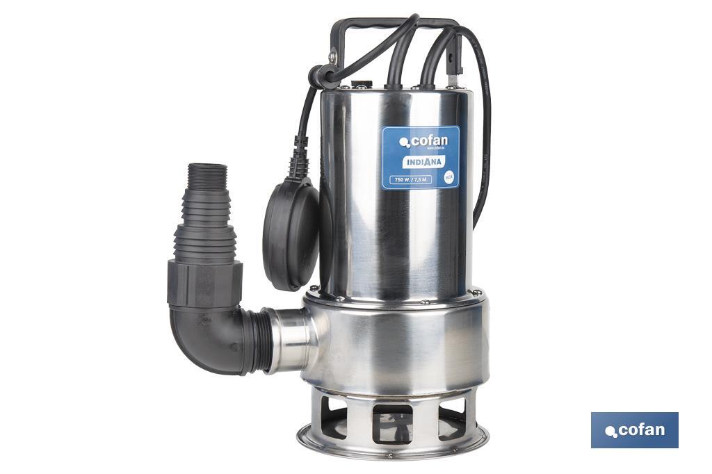 ELECTROBOMBA SUMERGIBLE MODELO LOUSIANA 750 W 10 M CABLE CAUDAL 13.000 L/H