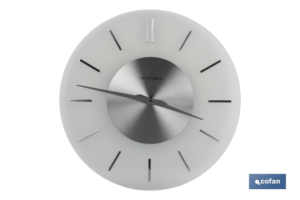 RELOJ DE PARED Ø40CM CRISTAL MODELO TEMPIO (PACK: 1 UDS)