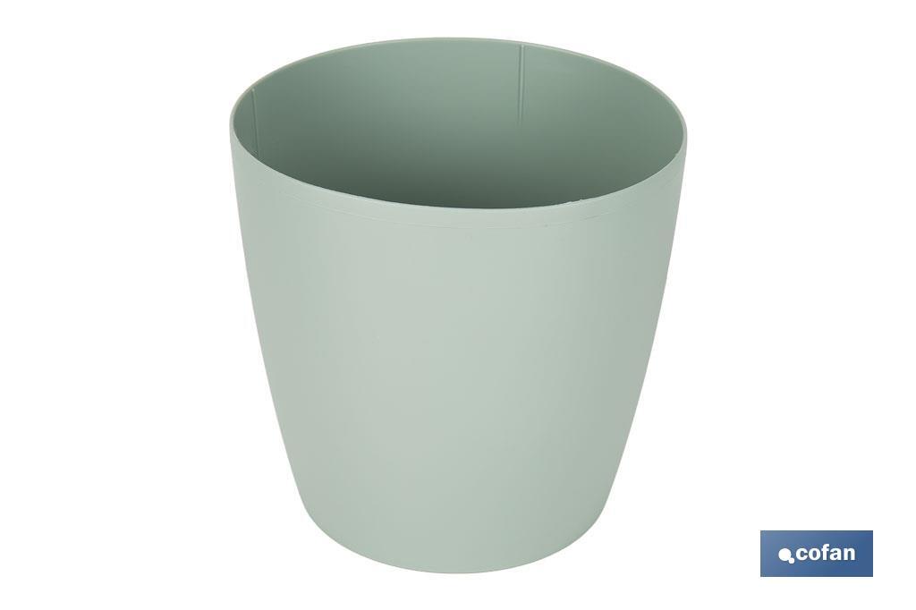 MACETA CAMELIA COLOR VERDE TURQUESA  35X33cm