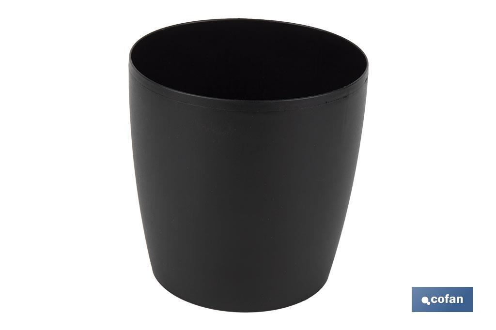 MACETA CAMELIA DE COLOR NEGRO 35 X 33 CM