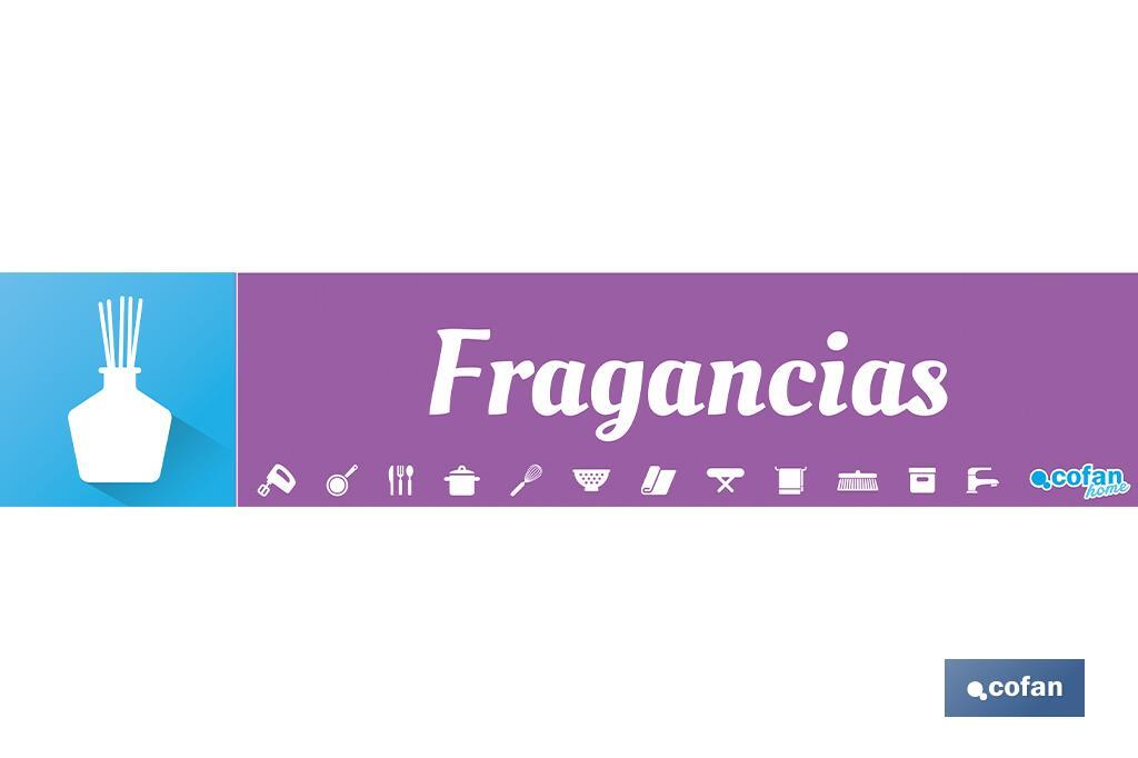 SEÑALETICA IMANTADA PARA EXPOSITOR 975 x 200 mm - FRAGANCIAS