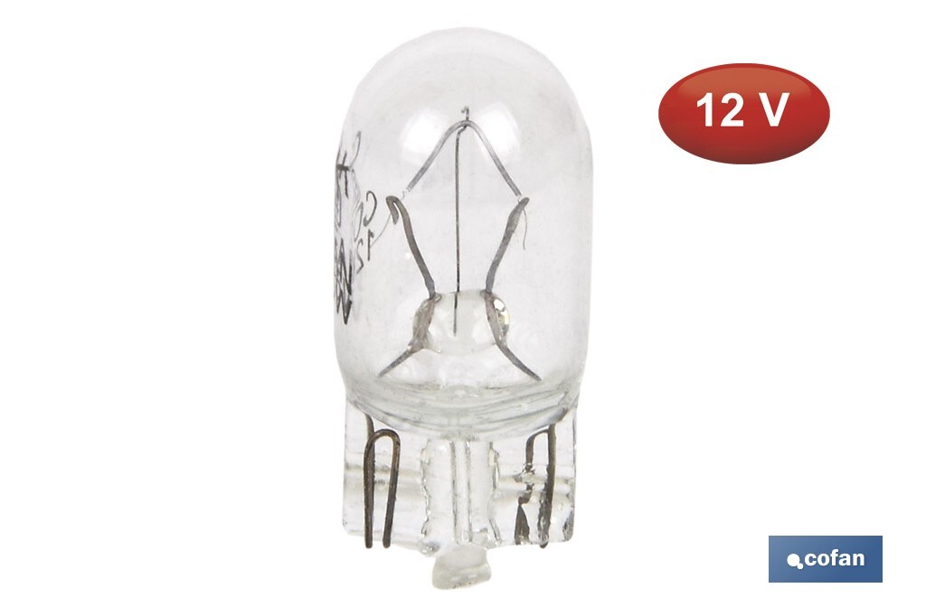 LÁMPARA S/CASQUILLO W5W  12V venta unitaria (PACK: 1 UDS)