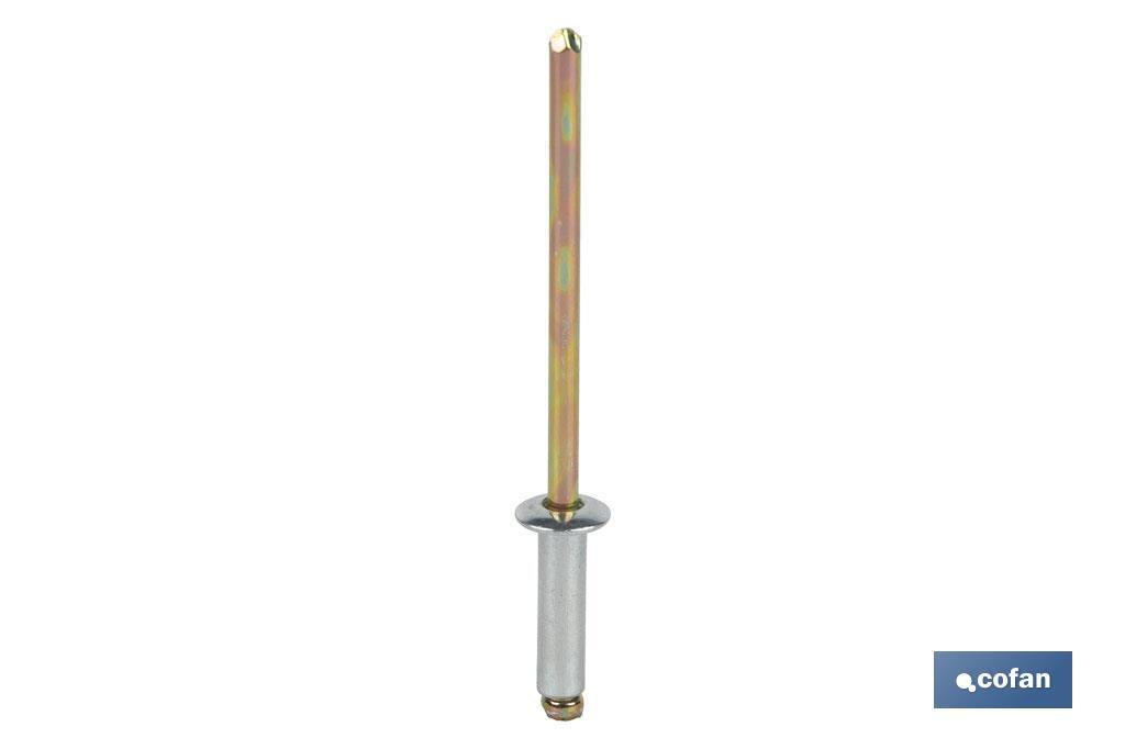 REMACHE ACERO  3,2 X 6 MM (PACK: 1000 UDS)