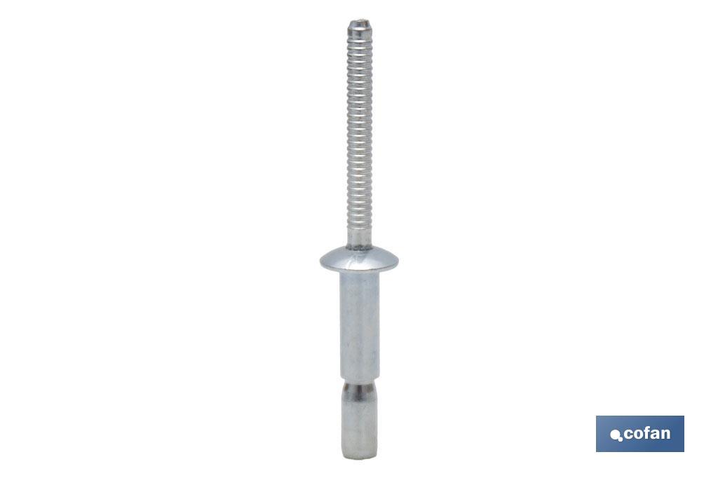 REMACHE ACERO ESTRUCTURAL 6,4 X 20 MM (PACK: 200 UDS)