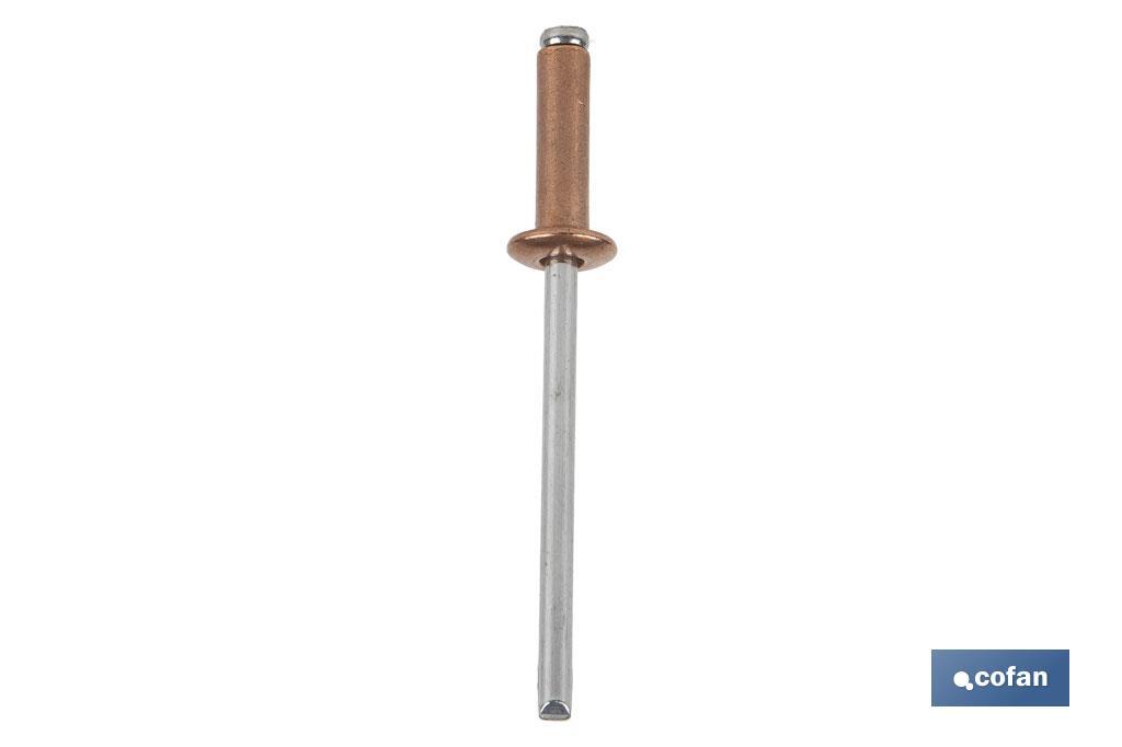 REMACHE COBRE ACERO 3 X 6 MM (PACK: 1000 UDS)