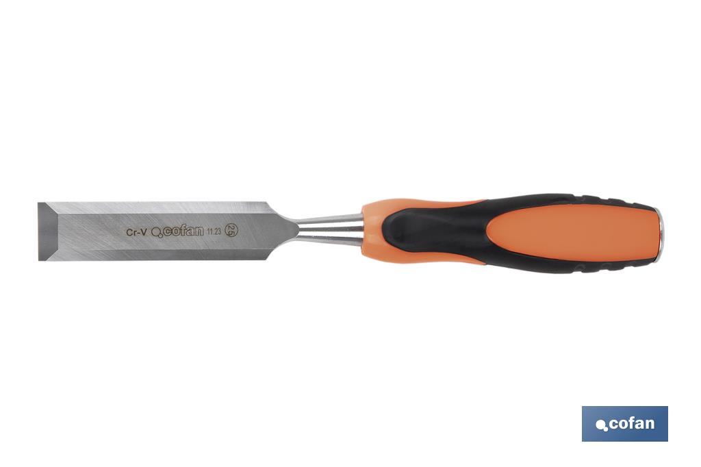 FORMÓN CON MANGO BIMATERIAL ANCHO DE CORTE 25 MM (PACK: 1 UDS)