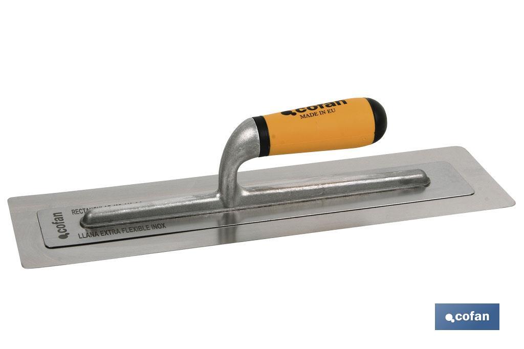 LLANA EXTRA-FLEXIBLE INOX RECTANGULAR 405x110x0,3 mm (PACK: 1 UDS)