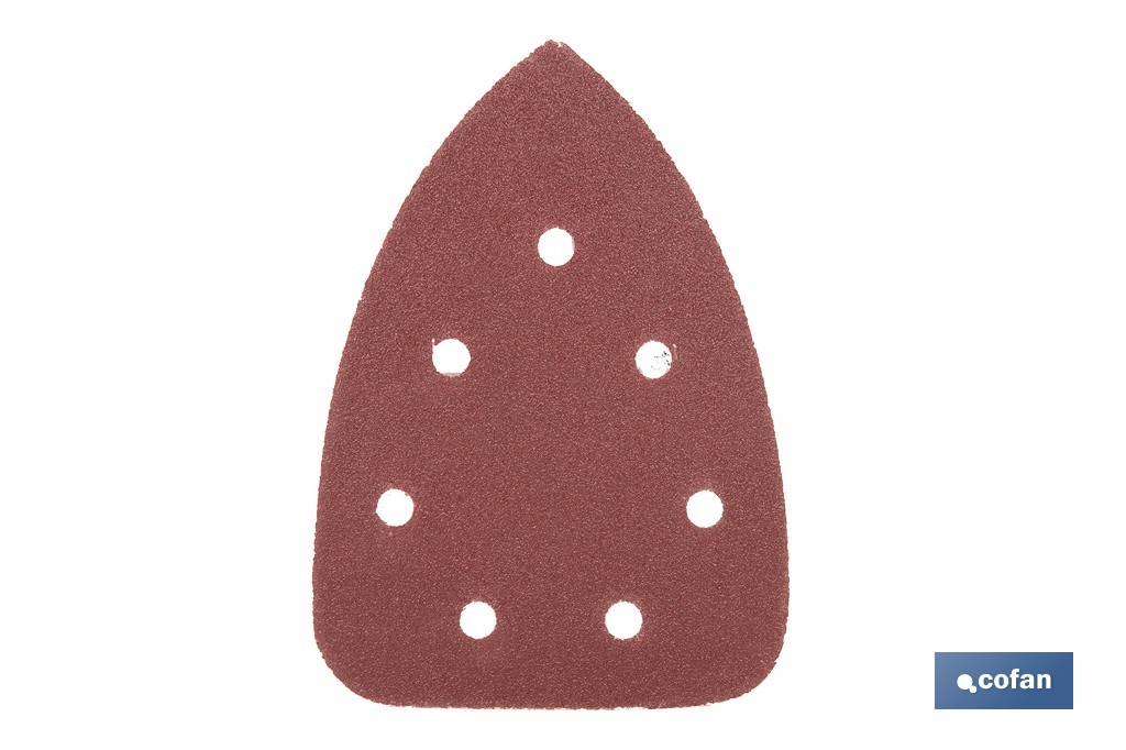 HOJA DE LIJADO LIJADORA MOUSE 7 AGUJEROS 100 X 140 MM G 80 (PACK: 5 UDS)