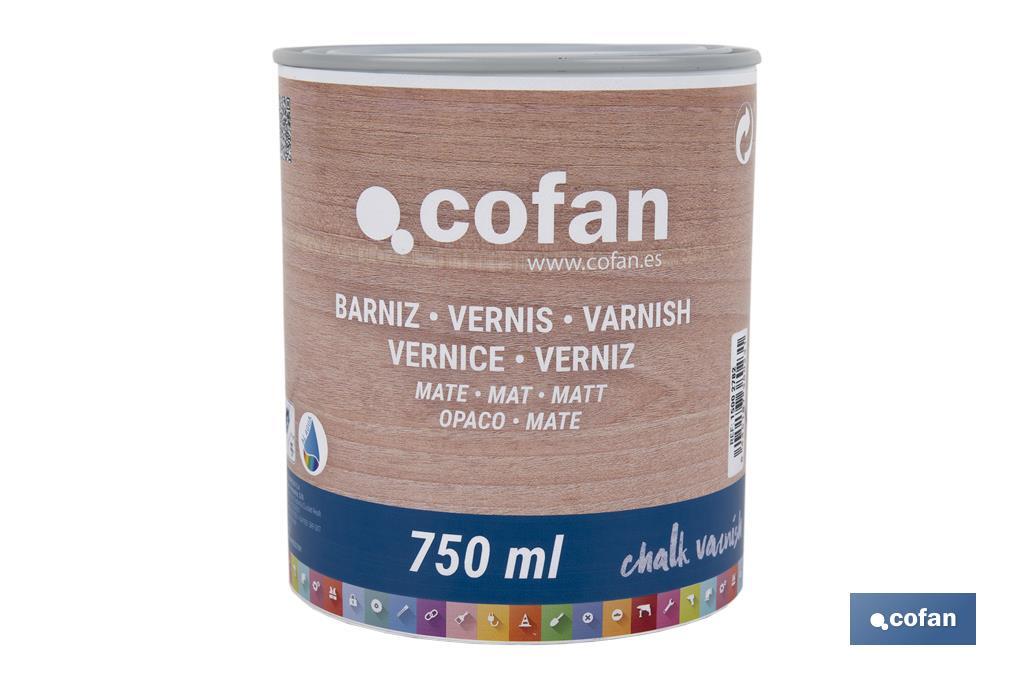 BARNIZ AL AGUA MATE, CHALK VARNISH, 750 ML (PACK: 1 UDS)