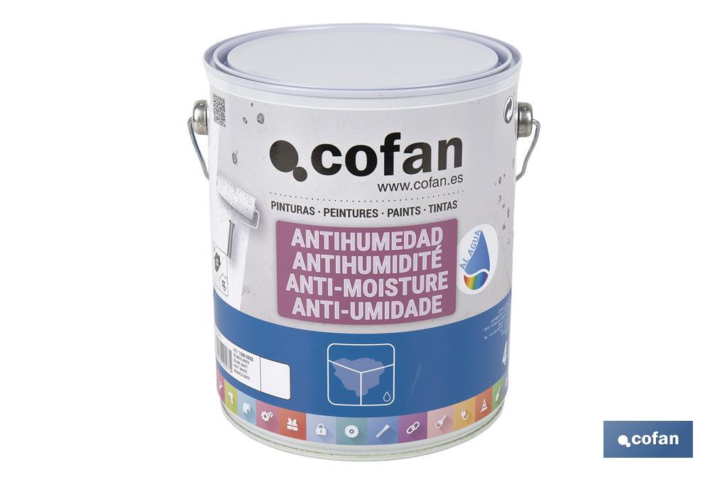 PINTURA ANTIHUMEDAD AL AGUA (4 L)  BLANCO MATE (PACK: 1 UDS)
