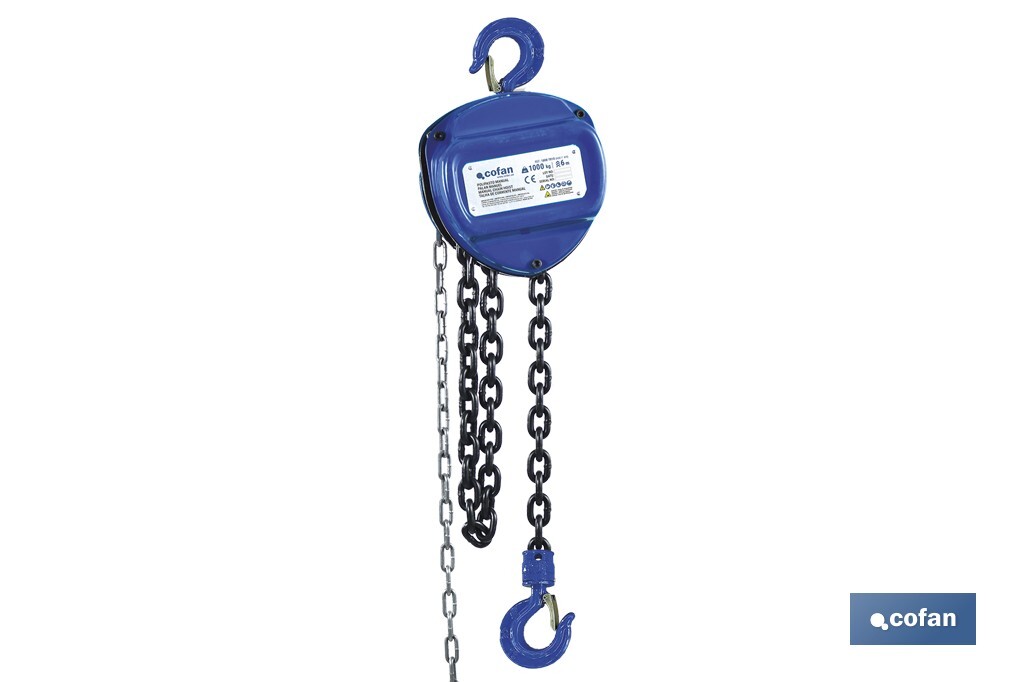 POLIPASTO MANUAL 1,0 T ELEVACIÓN 6 M (PACK: 1 UDS)