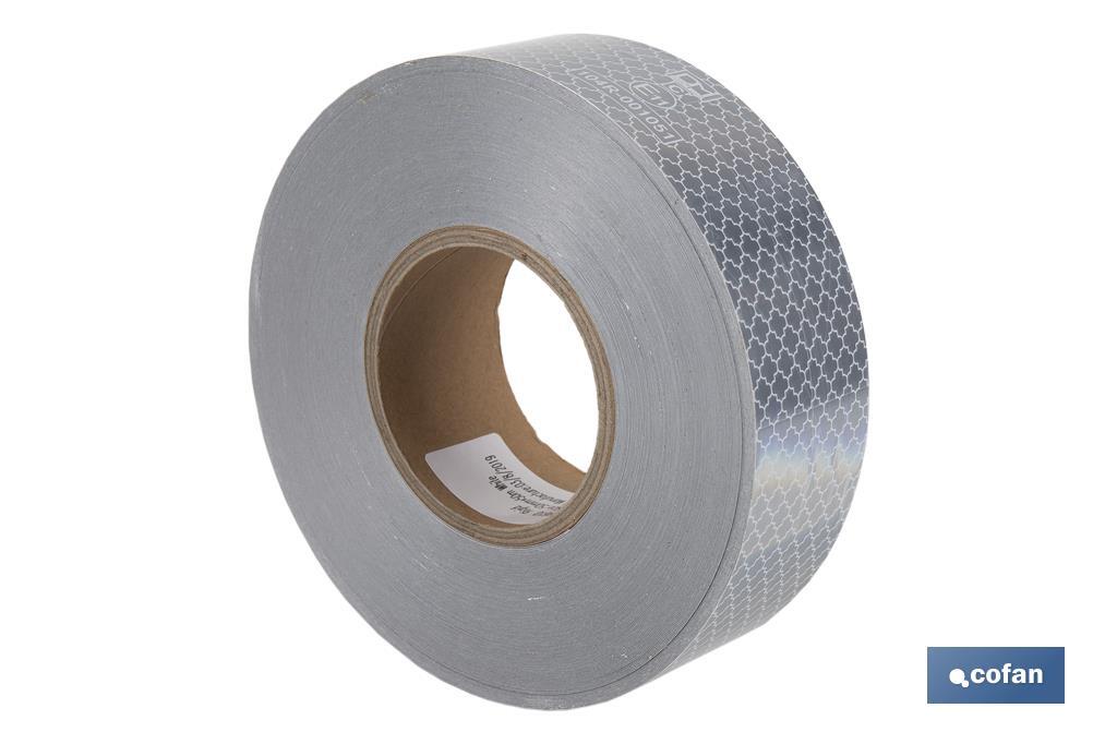 ROLLO RETROREFLECTANTE CONTINUO - 50M BLANCO (PACK: 1 UDS)