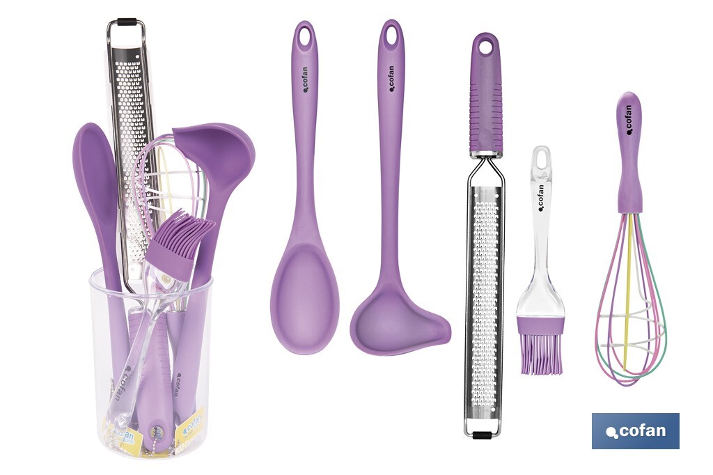 SET DE 6  UTENSILIOS DE REPOSTERÍA GAMA VERGINI (PACK: 1 UDS)