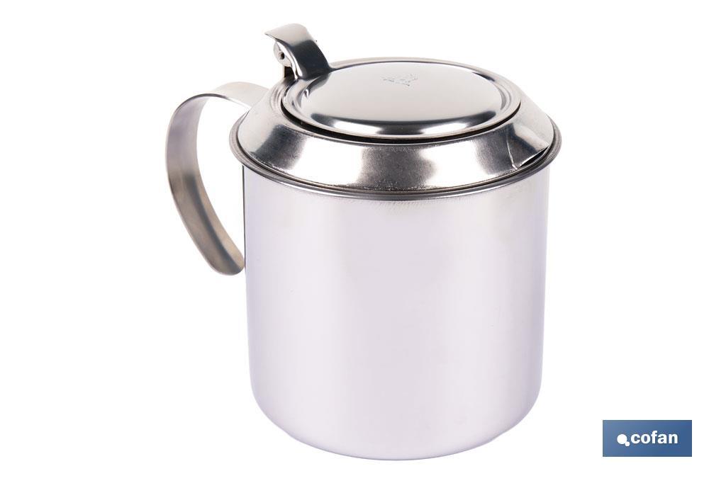 GRASERA EN ACERO INOXIDABLE 18/00 CARNE ( 75 CL) 10 x 12 CM (PACK: 1 UDS)