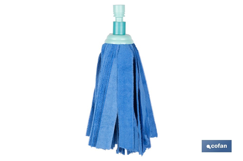 MOCHO CON AMORTIGUADOR  FREGONA ESCURRE FACIL MICROFIBRA MODELO MARIEL 28x7cm (PACK: 1 UDS)