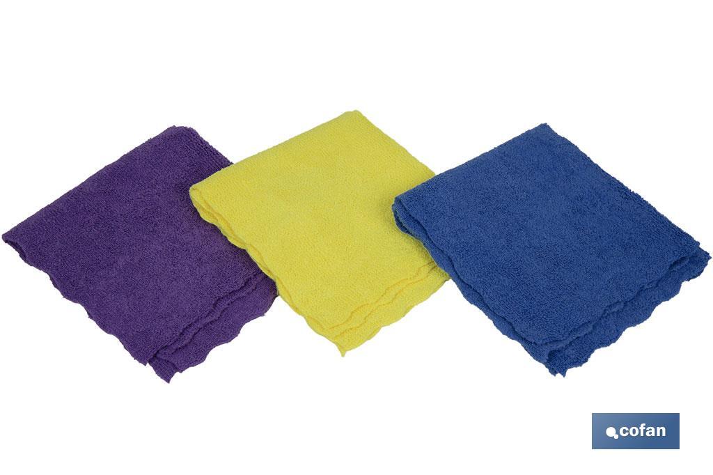 PACK DE 3 BAYETAS MICROFIBRA 30x30cm (PACK: 16 UDS)