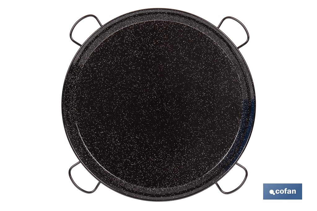 PAELLERA ACERO ESMALTADA Ø90cm (4 asas) (PACK: 1 UDS)