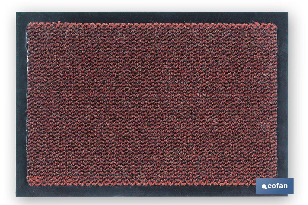 FELPUDO INTERIOR POLIPROPILENO 40X60cm ROJO (PACK: 1 UDS)