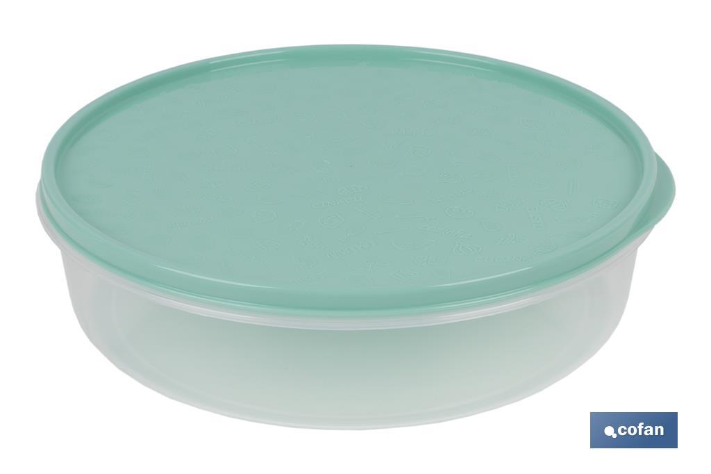 FIAMBRERA TORTILLA REDONDA VERDE 24.5X6.5cm (PACK: 6 UDS)