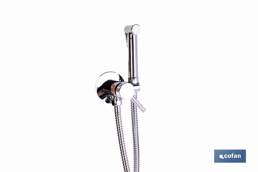 DUCHA HIGIÉNICA PARA INODORO AGUA FRÍA Y CALIENTE COLOR INOX 13 X 7,5 X 10 CM (PACK: 1 UDS)