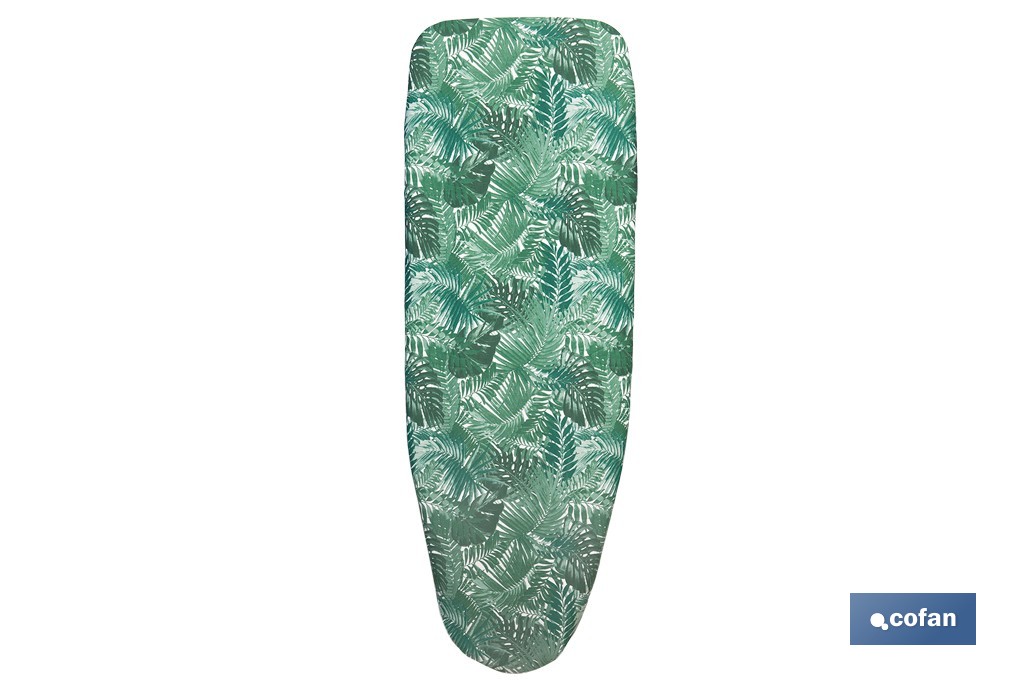 FUNDA ACOLCHADA PARA TABLA DE PLANCHAR 135 x 53 CM RAMAS VERDES (PACK: 1 UDS)