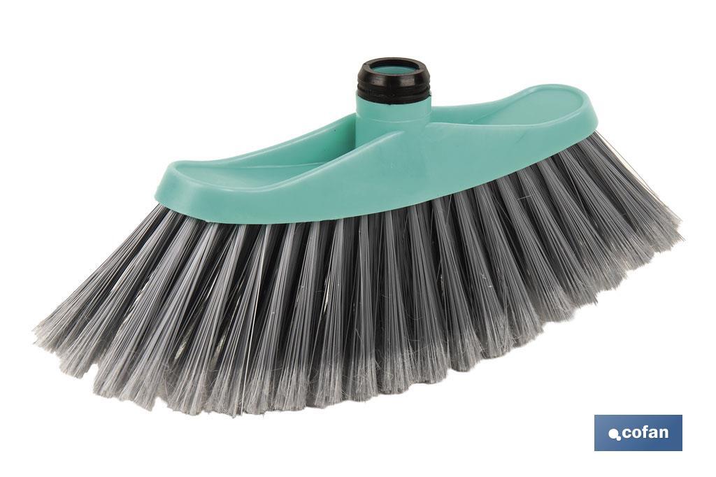 CEPILLO DE BARRER DOMÉSTICO TURQUESA/GRIS  34 X 8 X 15 CM (PACK: 1 UDS)