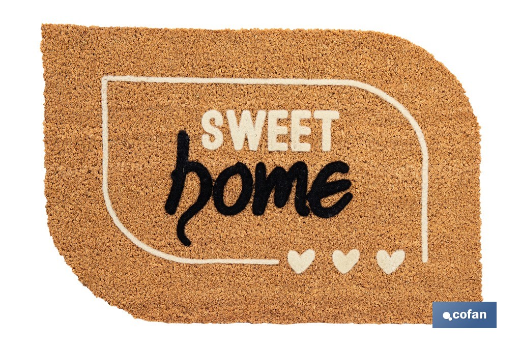 FELPUDO INTERIOR COCO FLOQUEADO 40X60X1,50 CM (SWEET HOME) (PACK: 1 UDS)