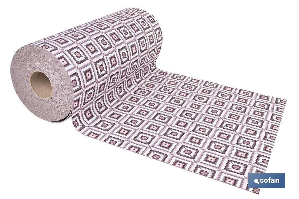 ROLLO DE ALFOMBRA EN CUADROS CROCHET 50% ALGODÓN 50% POLIÉSTER 50 CM X 15 M (PACK: 1 UDS)