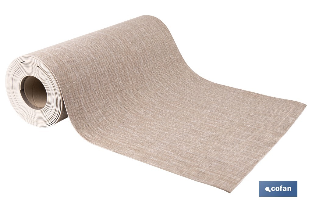 ROLLO DE ALFOMBRA VINÍLICA CON EFECTO JASPEADO BEIGE 84% VINILO 16% POLIÉSTER 52 CM X 20 M (PACK: 1 UDS)