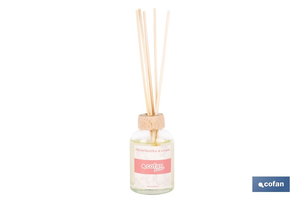 AMBIENTADOR DE VARILLAS STRAWBERRIES AND CREAM 50 ML (PACK: 6 UDS)