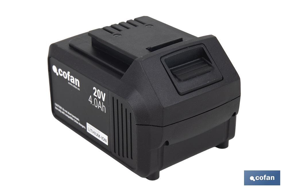 BATERÍA RECARGABLE Li-ion 20 V 4.0Ah (PACK: 1 UDS)