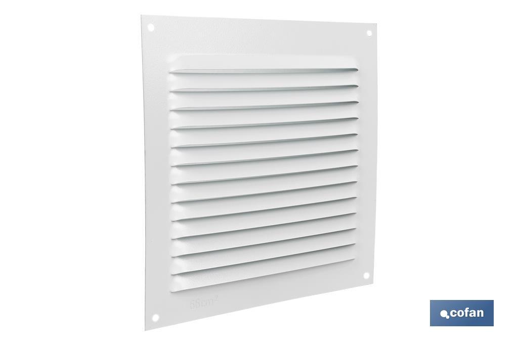 REJILLA DE VENTILACIÓN ALUMINIO BLANCO 15 X 15 CM venta unitaria (PACK: 1 UDS)