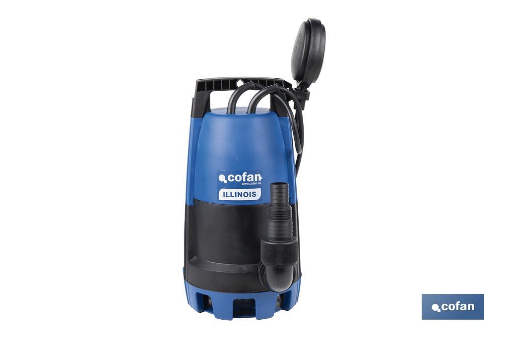 ELECTROBOMBA SUMERGIBLE MODELO ILLINOIS 900 W 10 M CABLE CAUDAL 18.000 L/H (PACK: 1 UDS)