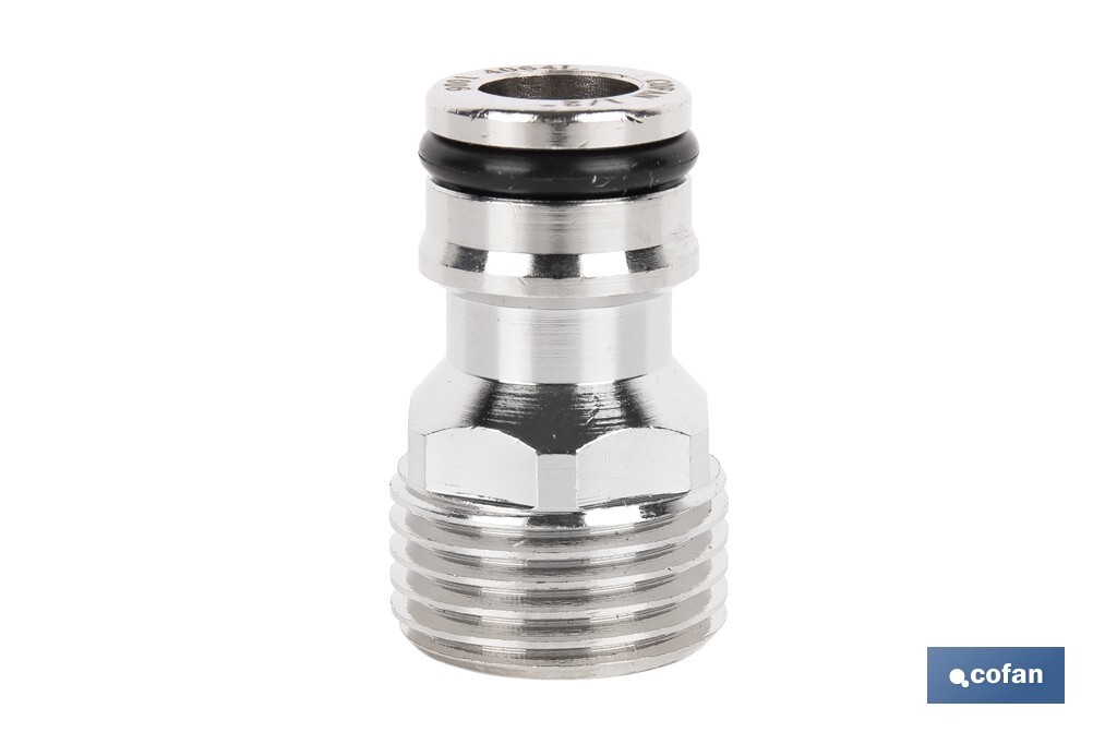 ADAPTADOR LATÓN ROSCA MACHO 1/2 (PACK: 1 UDS)