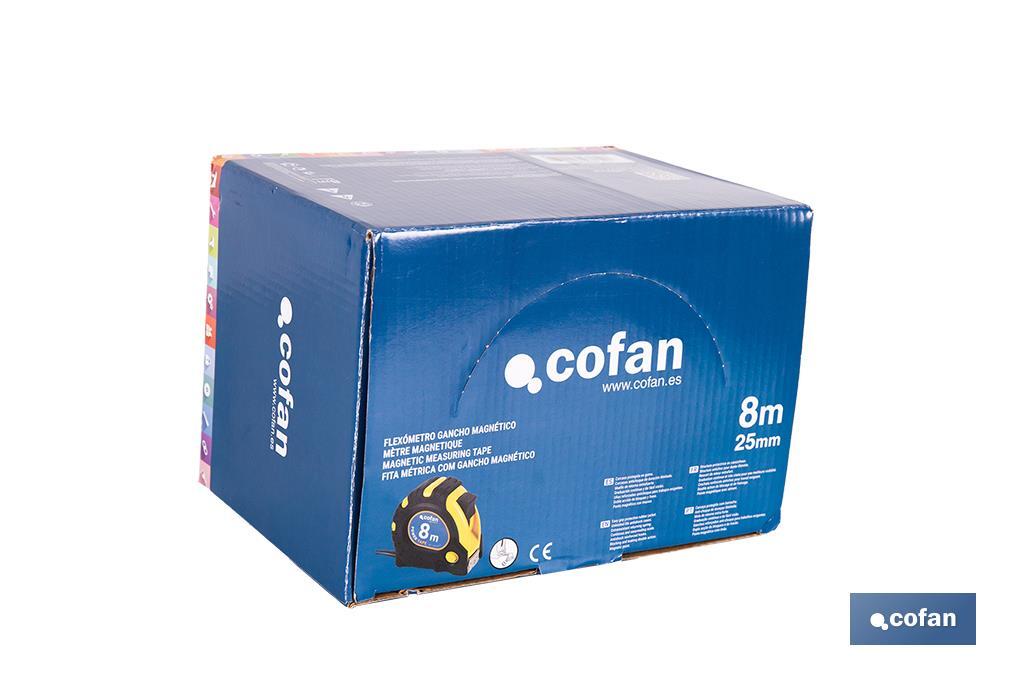 EXPOSITOR DE FLEXÓMETROS MAGNÉTICOS 25 MM X 8 M 6 UDS. (PACK: 1 UDS)