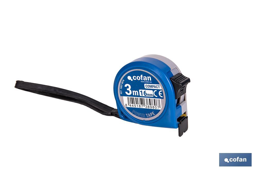 FLEXÓMETRO ESTÁNDAR 16 MM X 3 M (PACK: 1 UDS)