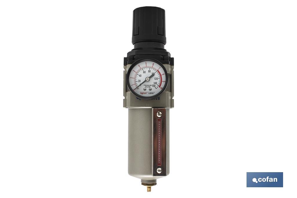Filtro regulador de presión con rosca de 3/8 | Filtro Regulador de aire comprimido de compresor