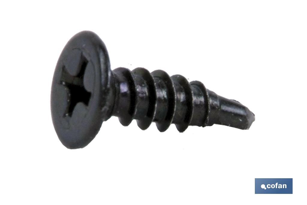 Tornillo Autotaladrante Cabeza Extraplana Phillips Negro