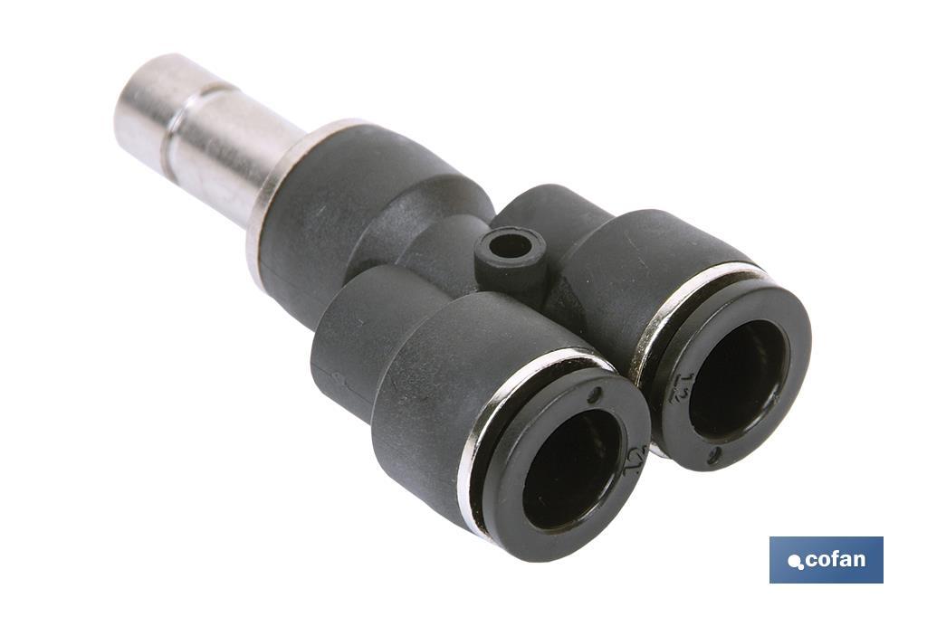 Unión en Y con Espiga Lisa