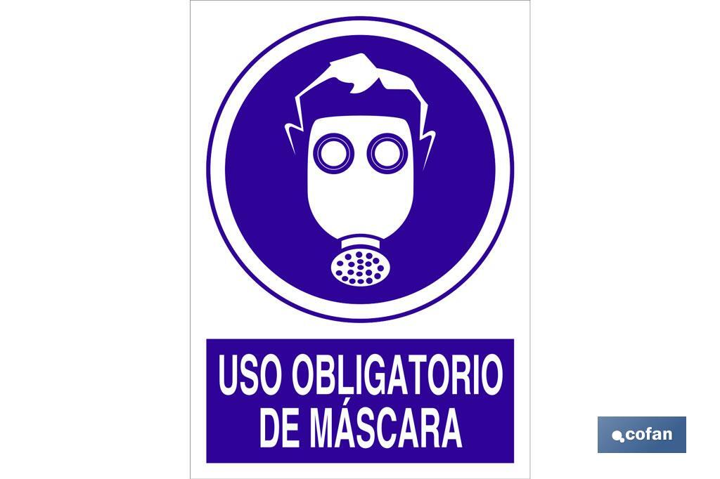 Uso obligatorio de máscara