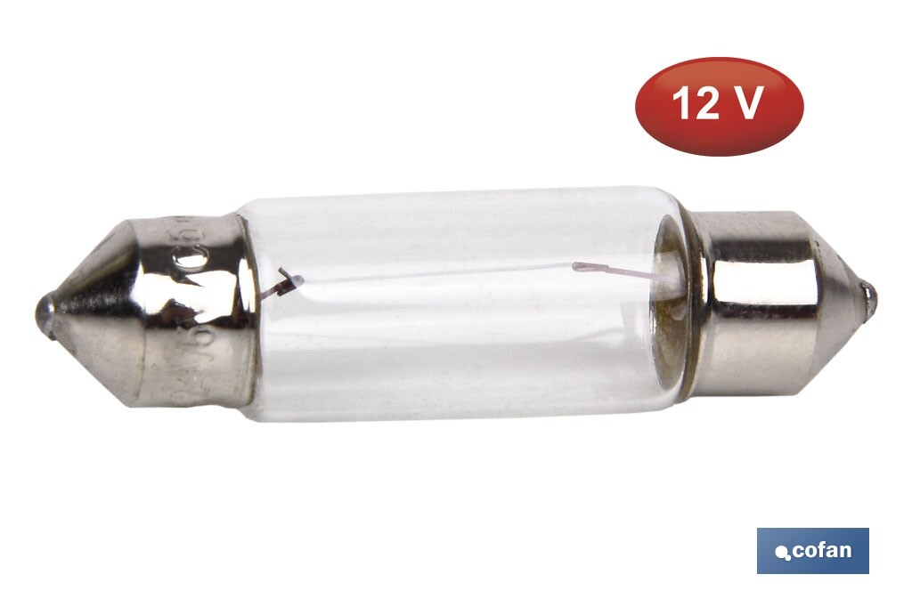 Lámpara plafonier C5W (11 x 38 mm) 12V